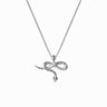 Awe Inspired Necklaces Sterling Silver / 16"-18" Emerald Eye Snake Necklace