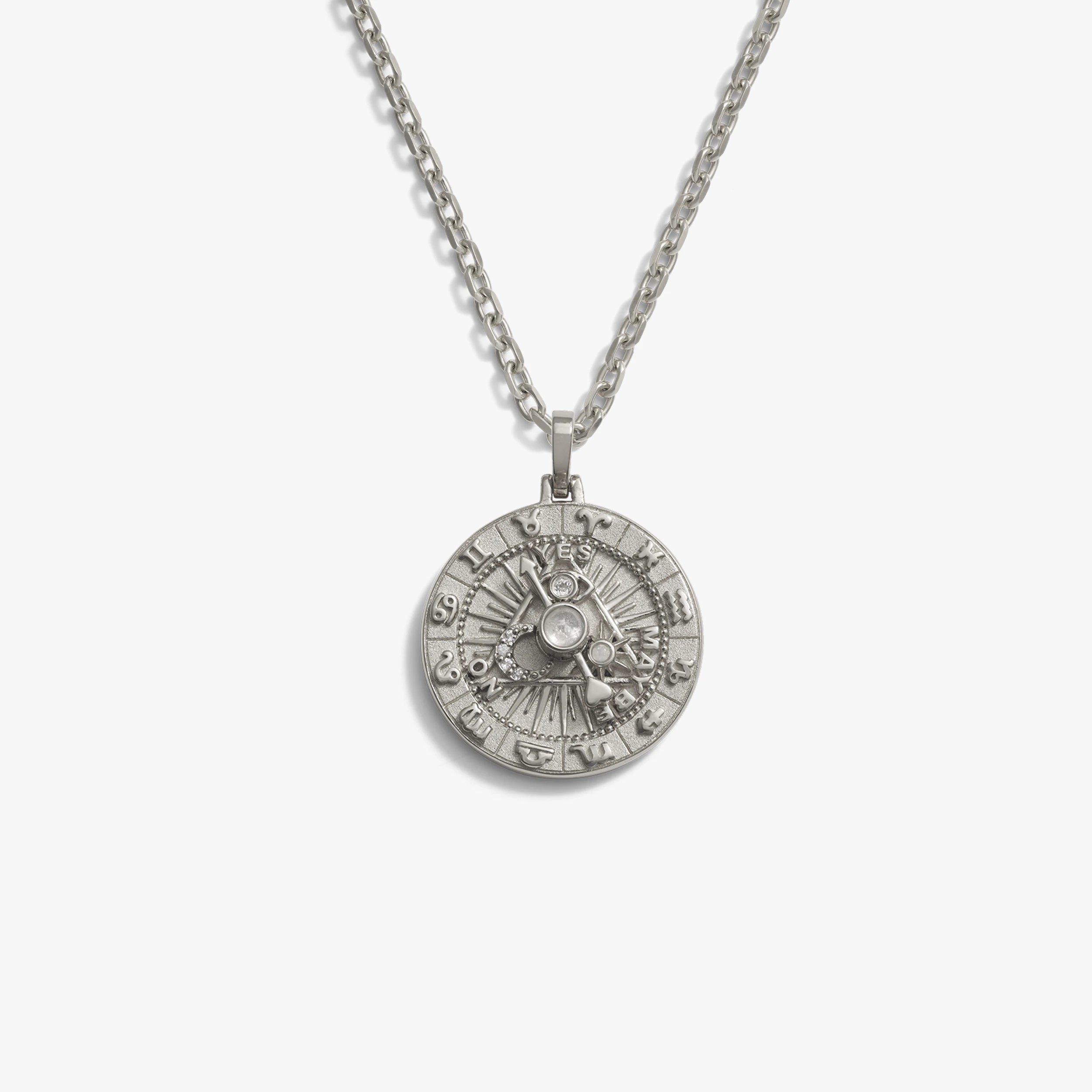 Awe Inspired Necklaces Sterling Silver / 16-18" French Cable Men's Ask The Oracle Necklace