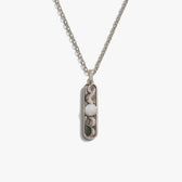 Awe Inspired Necklaces Sterling Silver / 16-18" French Cable Men's Moon Phase Necklace