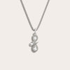 Awe Inspired Necklaces Sterling Silver / 16"-18" Infinity Snake Necklace