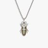 Awe Inspired Necklaces Sterling Silver / 16-18" Labradorite Beetle Necklace