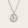 Awe Inspired Necklaces Sterling Silver / 16"-18" / Large Celestial Mother of Pearl Necklace