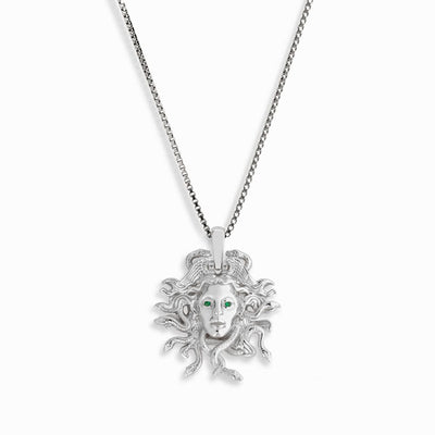 Awe Inspired Necklaces Sterling Silver / 16"-18" / Large Special Edition Medusa Necklace