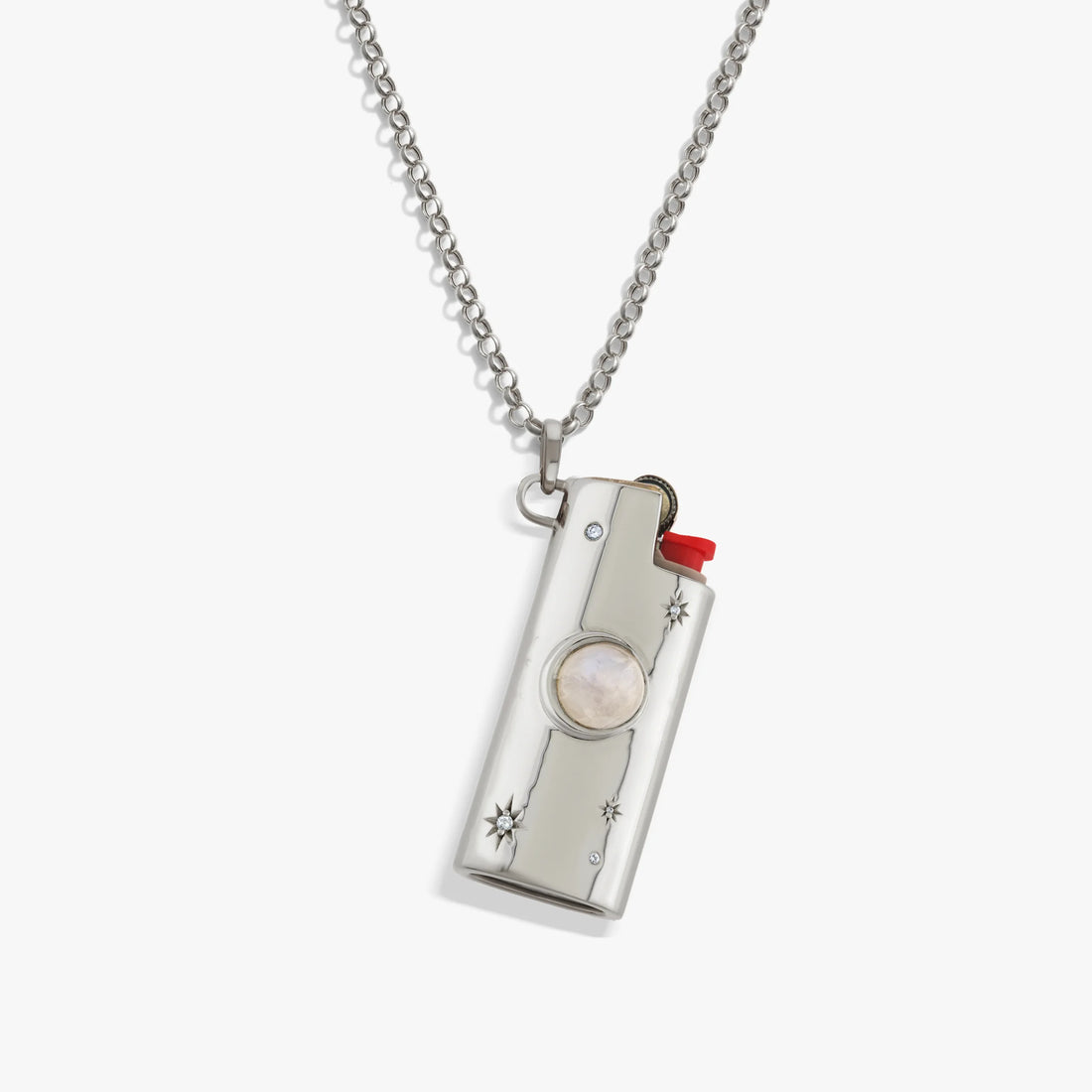 Awe Inspired Necklaces Sterling Silver / 16-18" Lighter Case Necklace