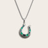 Awe Inspired Necklaces Sterling Silver / 16"-18" Lucky Horseshoe Necklace