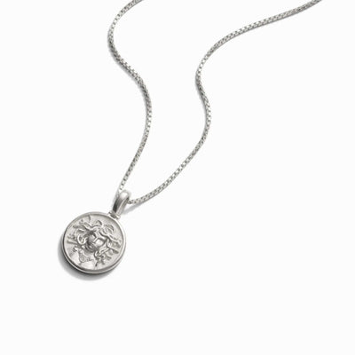 Awe Inspired Necklaces Sterling Silver / 16"-18" Mini Medusa Necklace