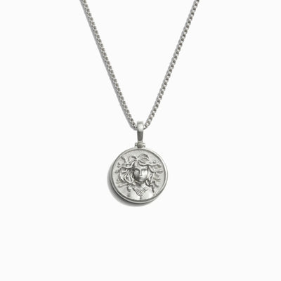 Awe Inspired Necklaces Sterling Silver / 16"-18" / Mini Mini Medusa Necklace