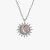 Awe Inspired Necklaces Sterling Silver / 16"-18" Mini Paperclip Sun & Moon Black Mother of Pearl Necklace