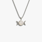 Awe Inspired Necklaces Sterling Silver / 16"-18" Mini Triple Moon Necklace