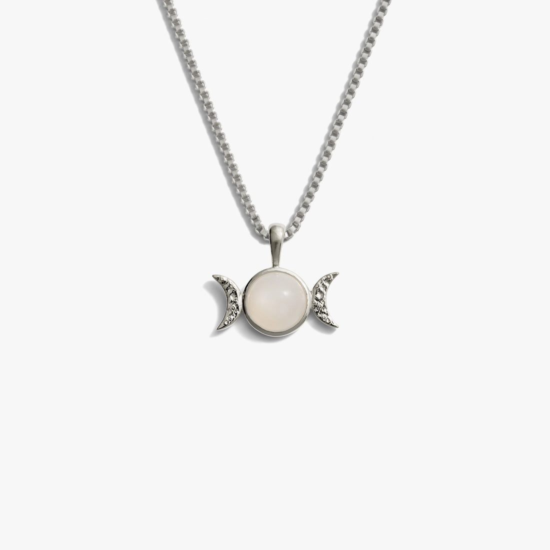 Awe Inspired Necklaces Sterling Silver / 16"-18" Mini Triple Moon Necklace