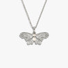 Awe Inspired Necklaces Sterling Silver / 16-18" Moonstone Moth Necklace