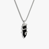 Awe Inspired Necklaces Sterling Silver / 16"-18" Onyx Crystal Snake Necklace