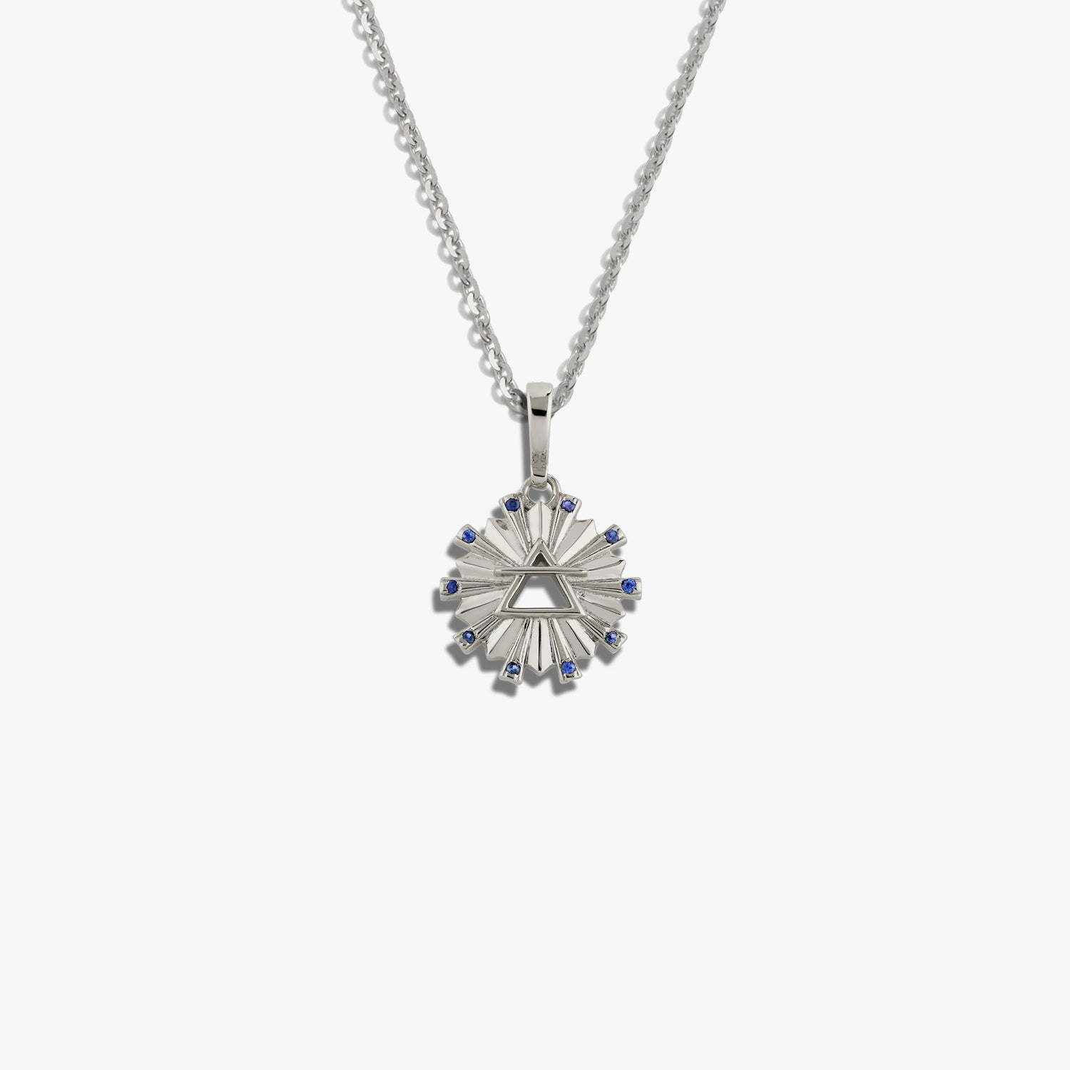 Awe Inspired Necklaces Sterling Silver / 16-18" Oval Cable Chain Mini Element Water Necklace