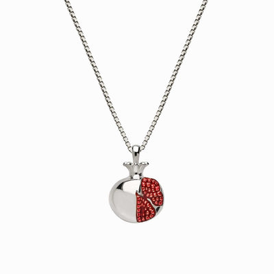 Awe Inspired Necklaces Sterling Silver / 16"-18" Pomegranate Necklace