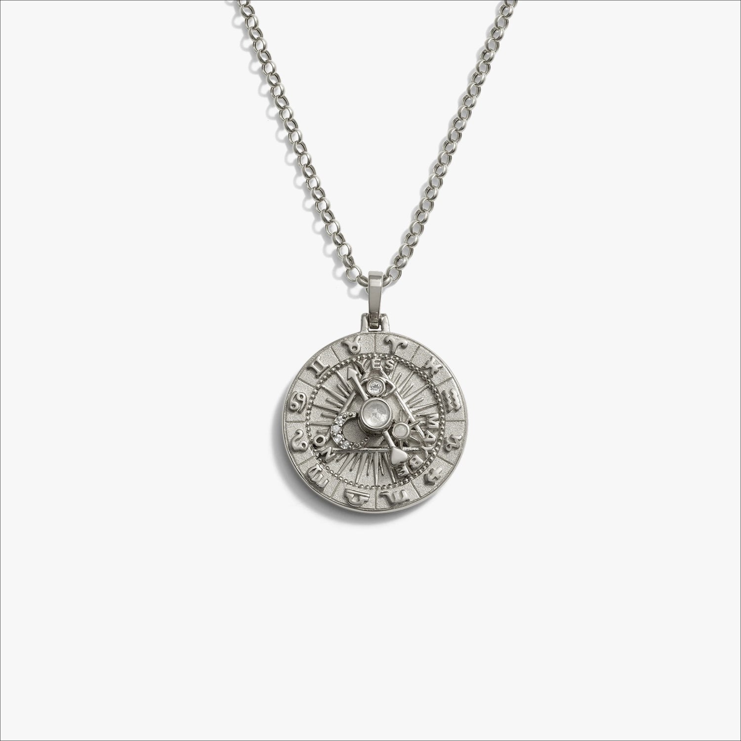 Awe Inspired Necklaces Sterling Silver / 16-18" Rolo Ask The Oracle Necklace