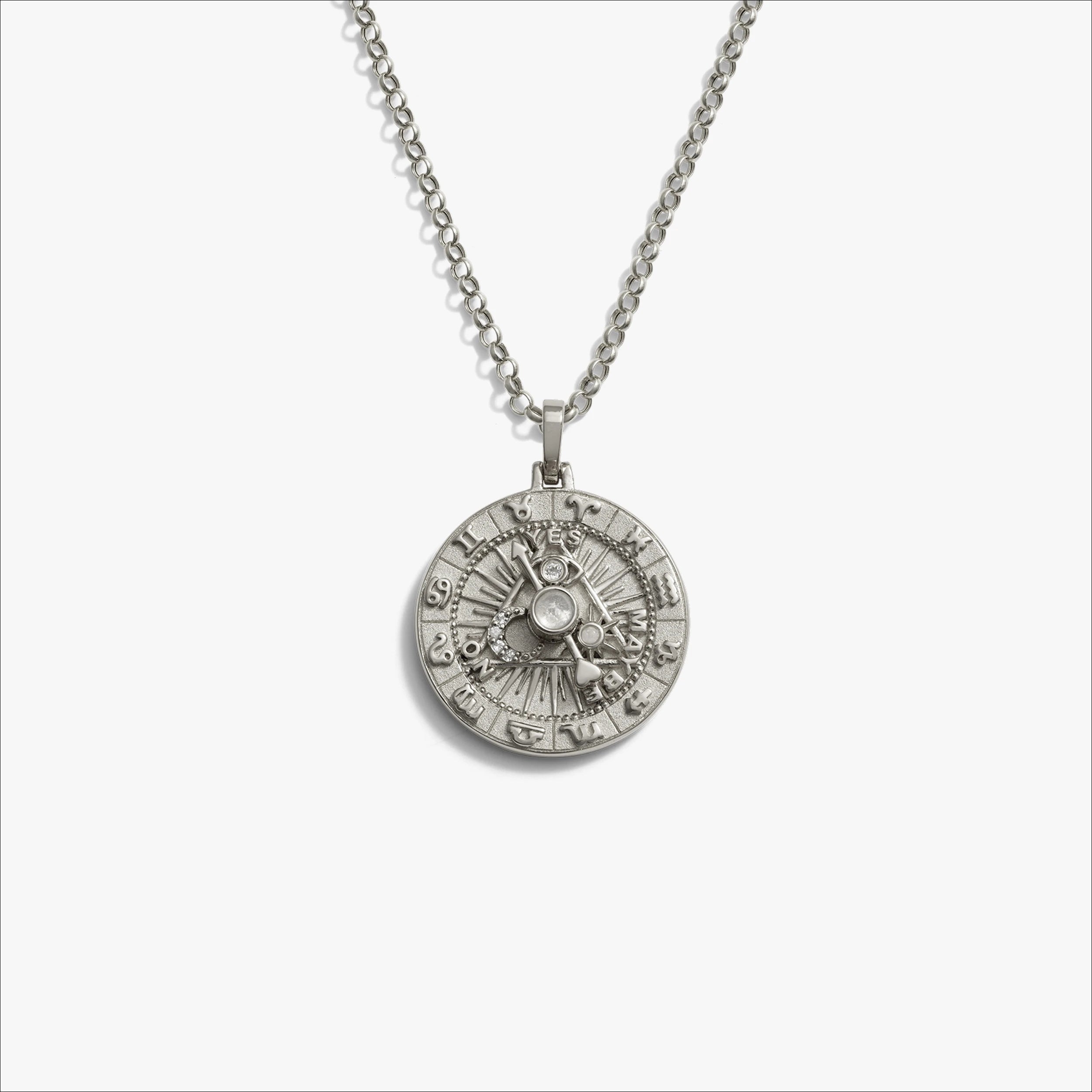 Awe Inspired Necklaces Sterling Silver / 16-18" Rolo Ask The Oracle Necklace