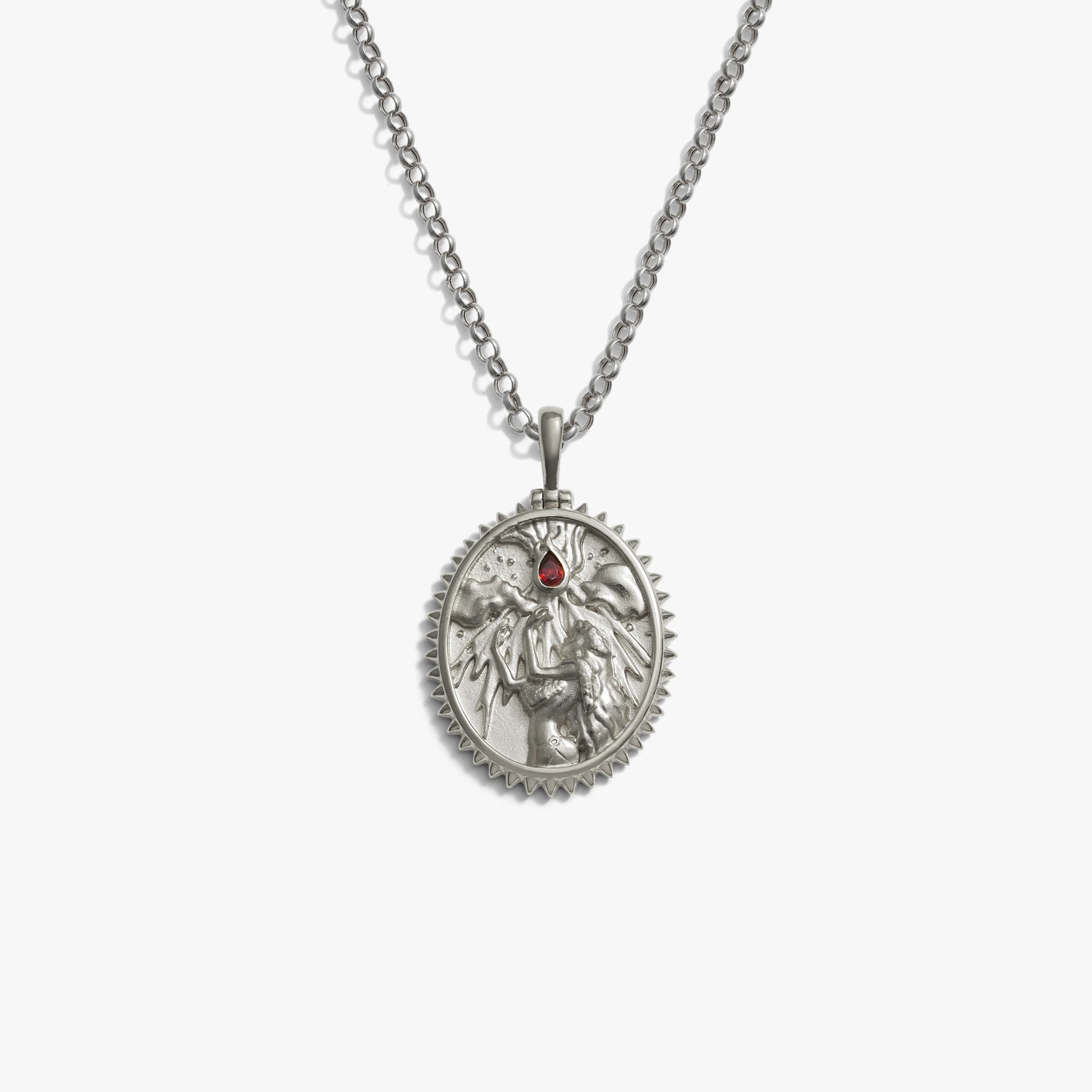 Awe Inspired Necklaces Sterling Silver / 16-18" Rolo Chain Pele Necklace