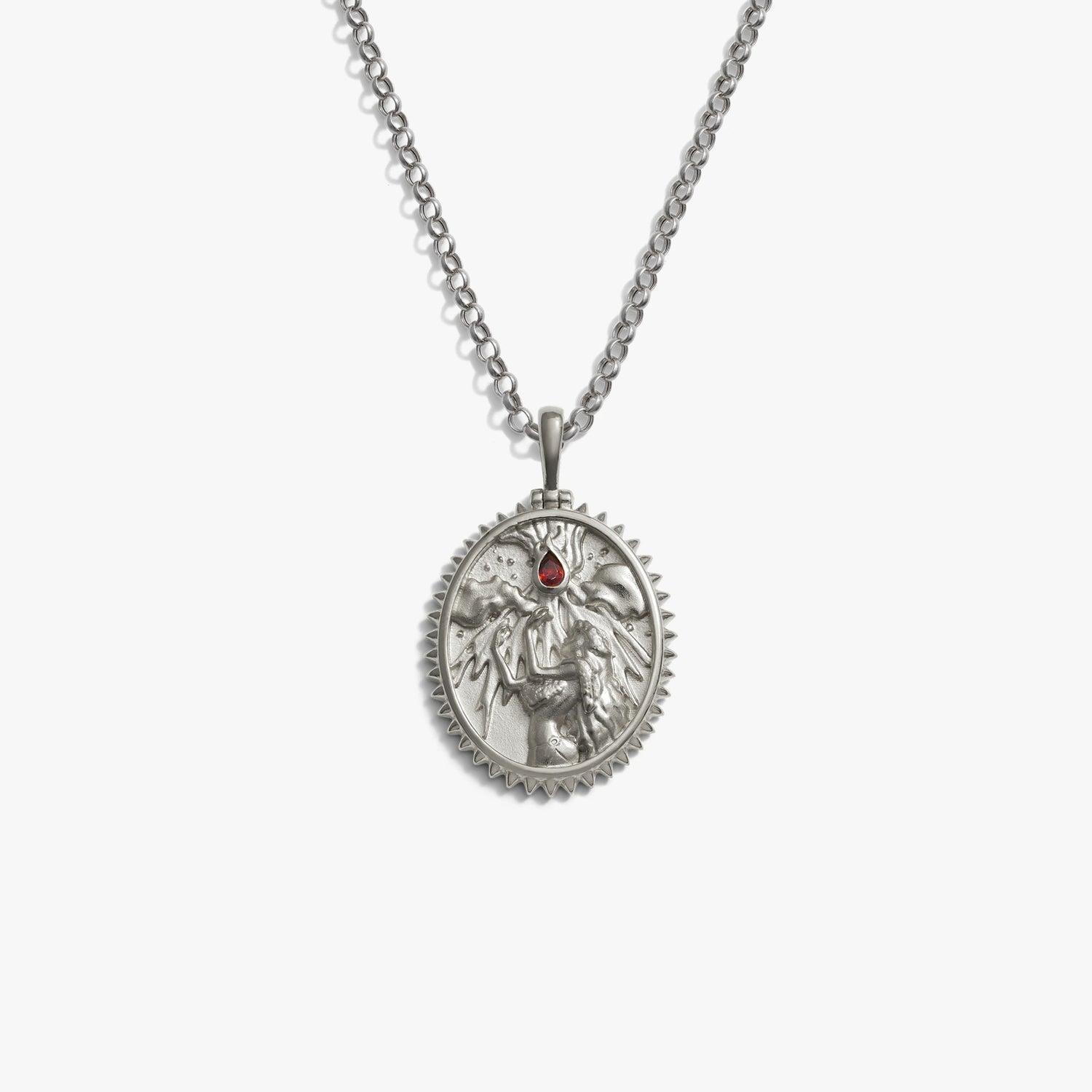 Awe Inspired Necklaces Sterling Silver / 16-18" Rolo Chain Pele Necklace