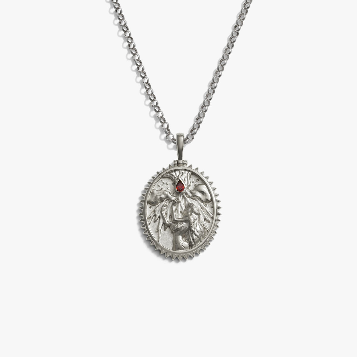 Awe Inspired Necklaces Sterling Silver / 16-18" Rolo Chain Pele Necklace