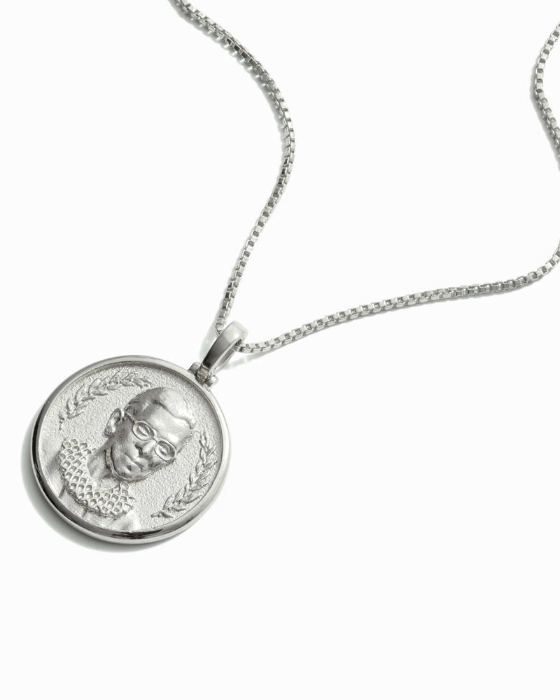 Awe Inspired Necklaces Sterling Silver / 16"-18" Ruth Bader Ginsburg Necklace