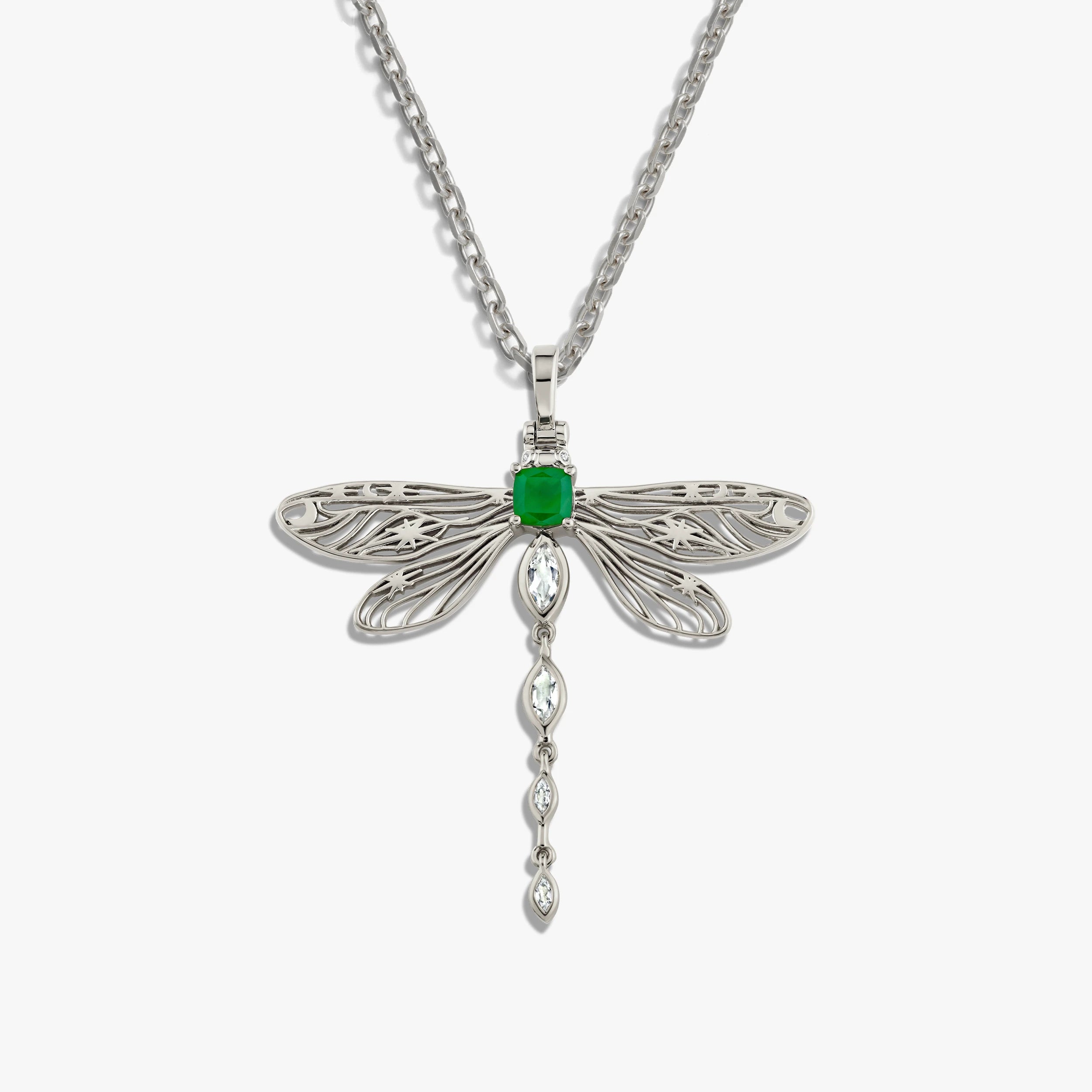 Awe Inspired Necklaces Sterling Silver / 16-18" Secret Forest Dragonfly Necklace