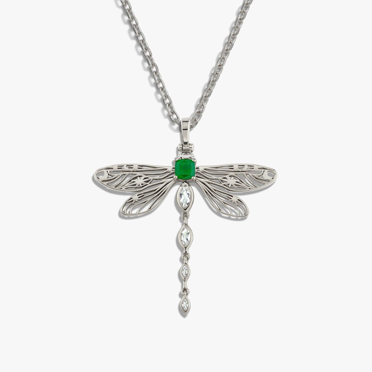 Awe Inspired Necklaces Sterling Silver / 16-18" Secret Forest Dragonfly Necklace