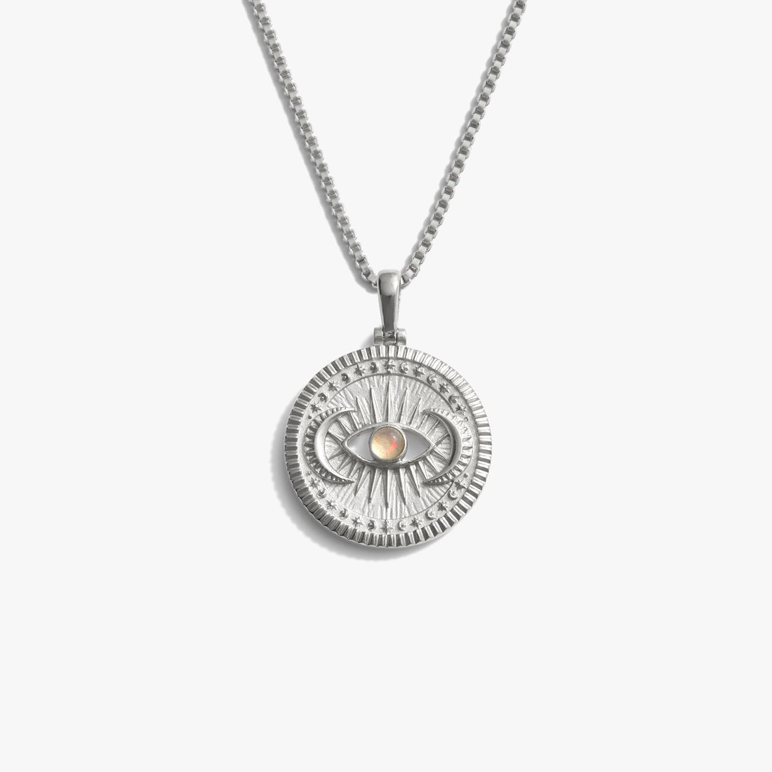 Awe Inspired Necklaces Sterling Silver / 16"-18" / Standard Cosmic Eye Coin Necklace