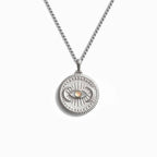 Awe Inspired Necklaces Sterling Silver / 16"-18" / Standard Cosmic Eye Coin Necklace