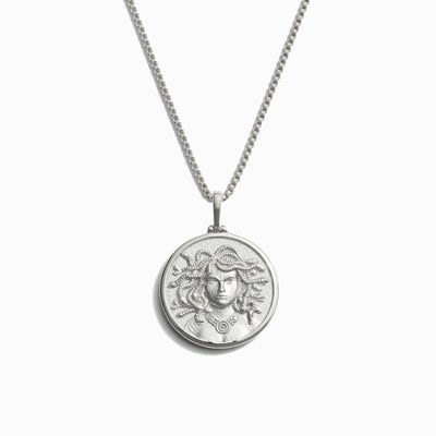 Awe Inspired Necklaces Sterling Silver / 16"-18" / Standard Medusa Necklace