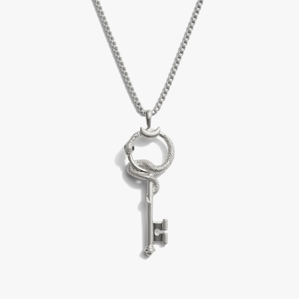 Awe Inspired Necklaces Sterling Silver / 16"-18" The Gate of Hades Key Necklace