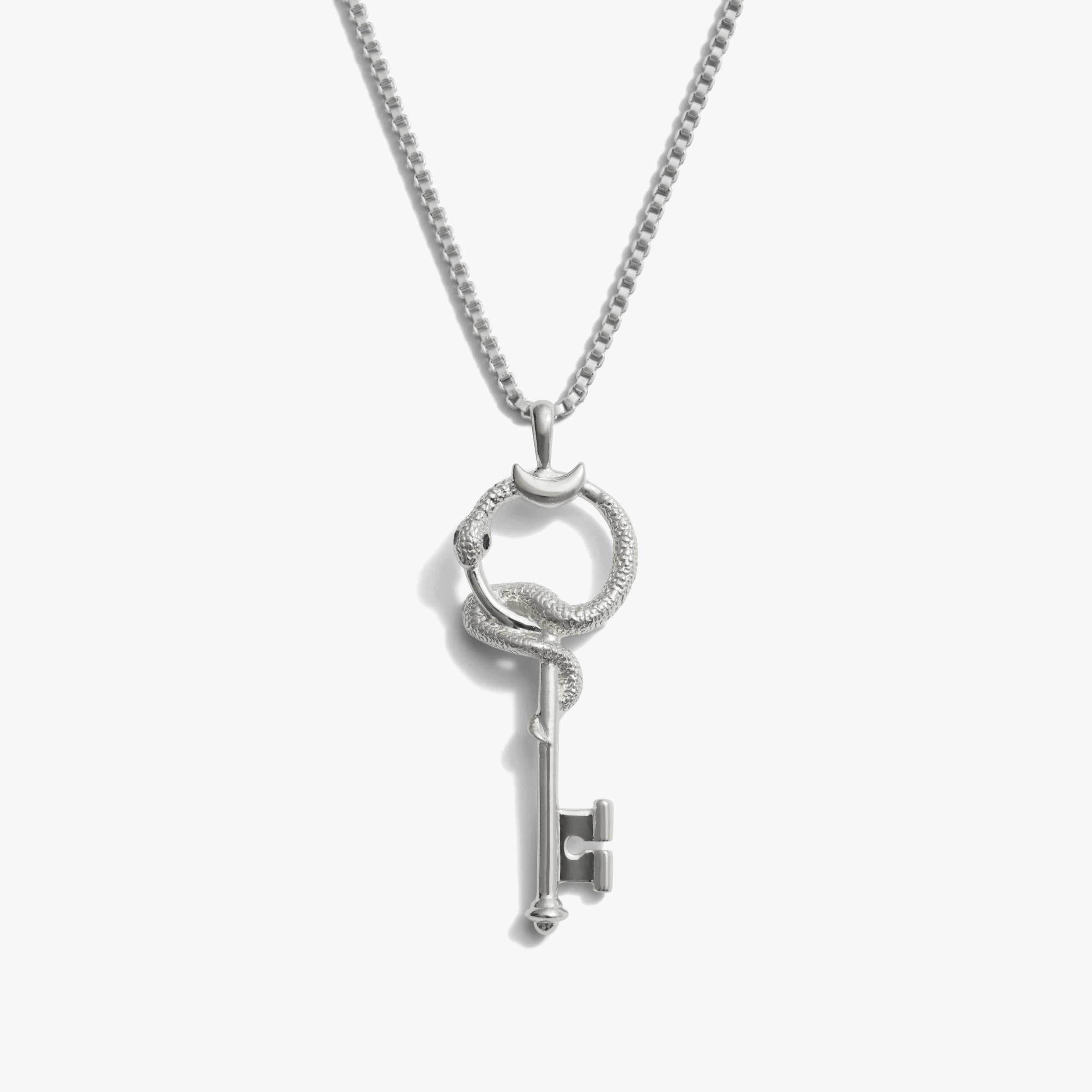 Awe Inspired Necklaces Sterling Silver / 16"-18" The Gate of Hades Key Necklace