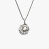 Awe Inspired Necklaces Sterling Silver / 16"-18" Watchful Moon Eye Necklace