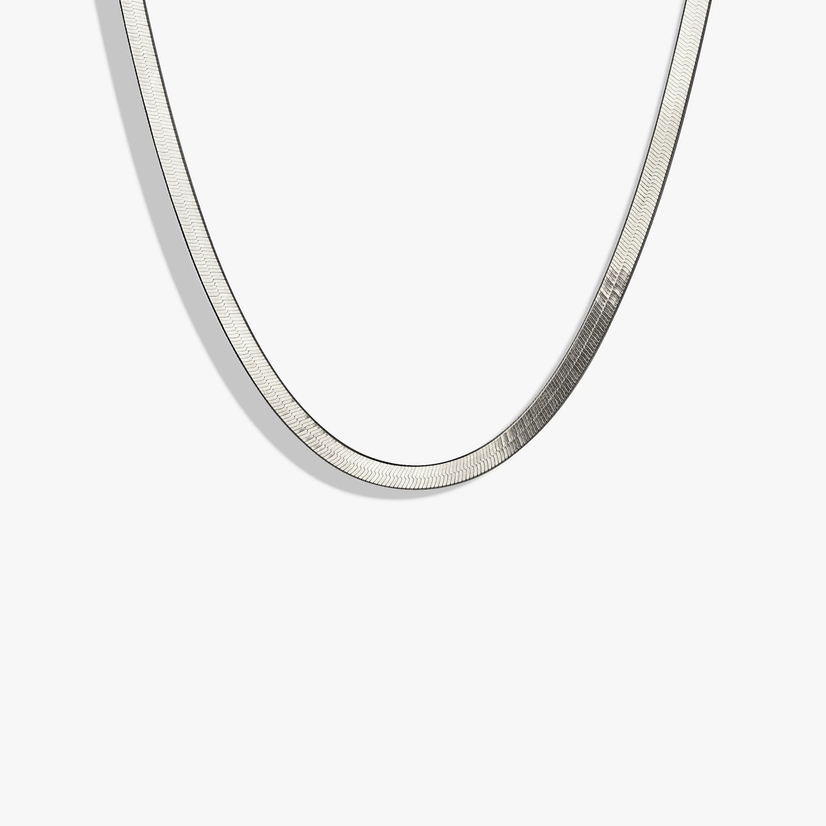 Awe Inspired Necklaces Sterling Silver / 16" Herringbone Chain Necklace