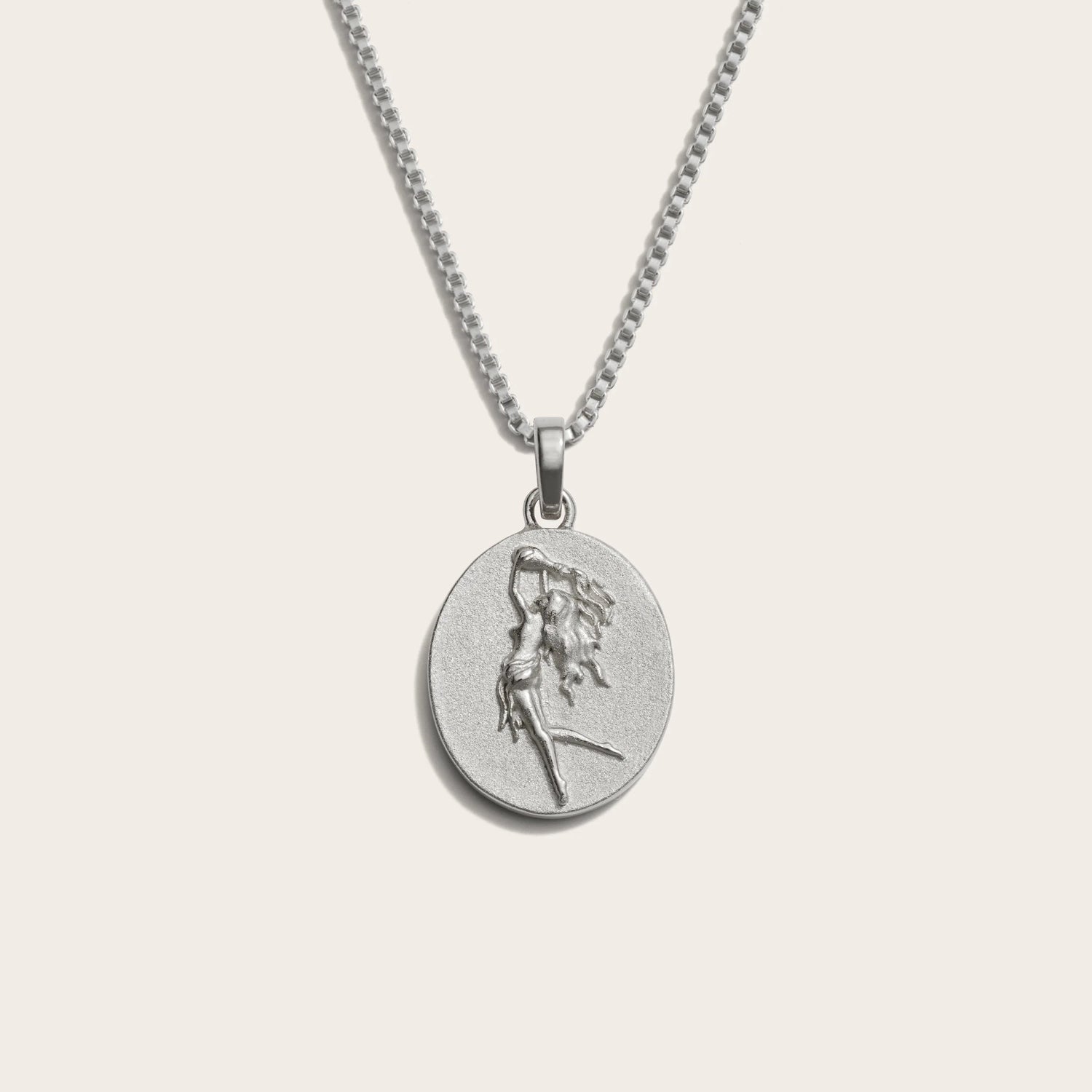 Awe Inspired Necklaces Sterling Silver / Aquarius / Standard Zodiac Goddess Necklace