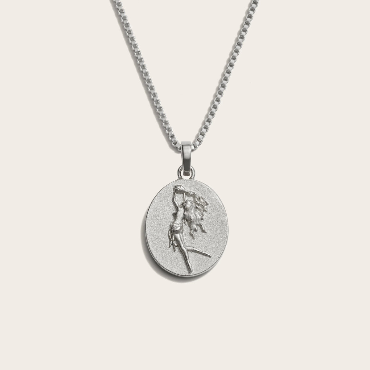 Awe Inspired Necklaces Sterling Silver / Aquarius / Standard Zodiac Goddess Necklace