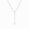 Awe Inspired Necklaces Sterling Silver Baroque Pearl Lariat Necklace