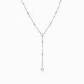 Awe Inspired Necklaces Sterling Silver Baroque Pearl Lariat Necklace