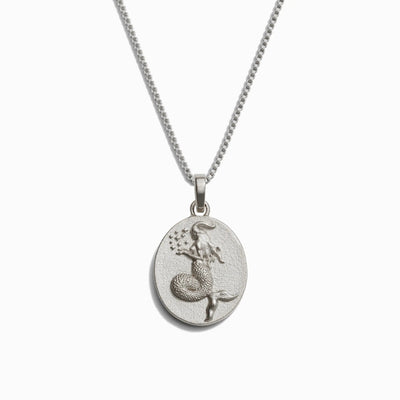 Awe Inspired Necklaces Sterling Silver / Capricorn / Standard Zodiac Goddess Necklace