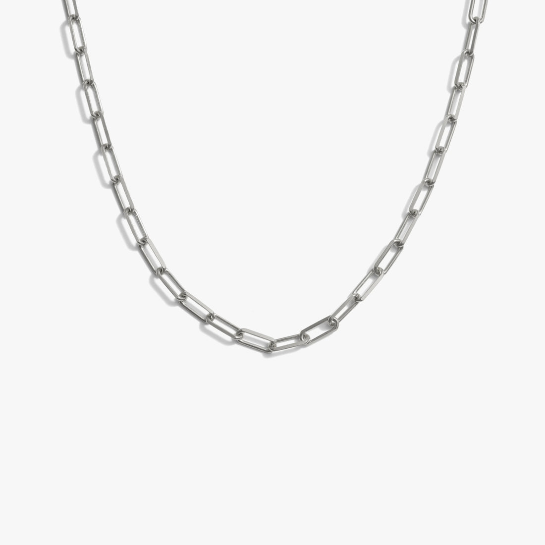 Awe Inspired Necklaces Sterling Silver Classic Paperclip Chain