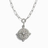 Awe Inspired Necklaces Sterling Silver Compass Locket Single Charm Necklace