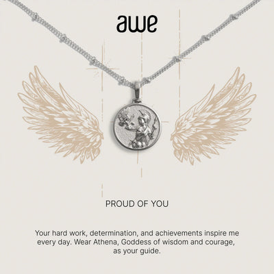 Awe Inspired Necklaces Sterling Silver Congrats on Your Promotion Card Gift Set