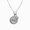 Awe Inspired Necklaces Sterling Silver Cosmic Eye + Moonstone Delicate Charm Necklace