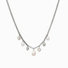 Awe Inspired Necklaces Sterling Silver Dark Romance Pearl Choker Necklace