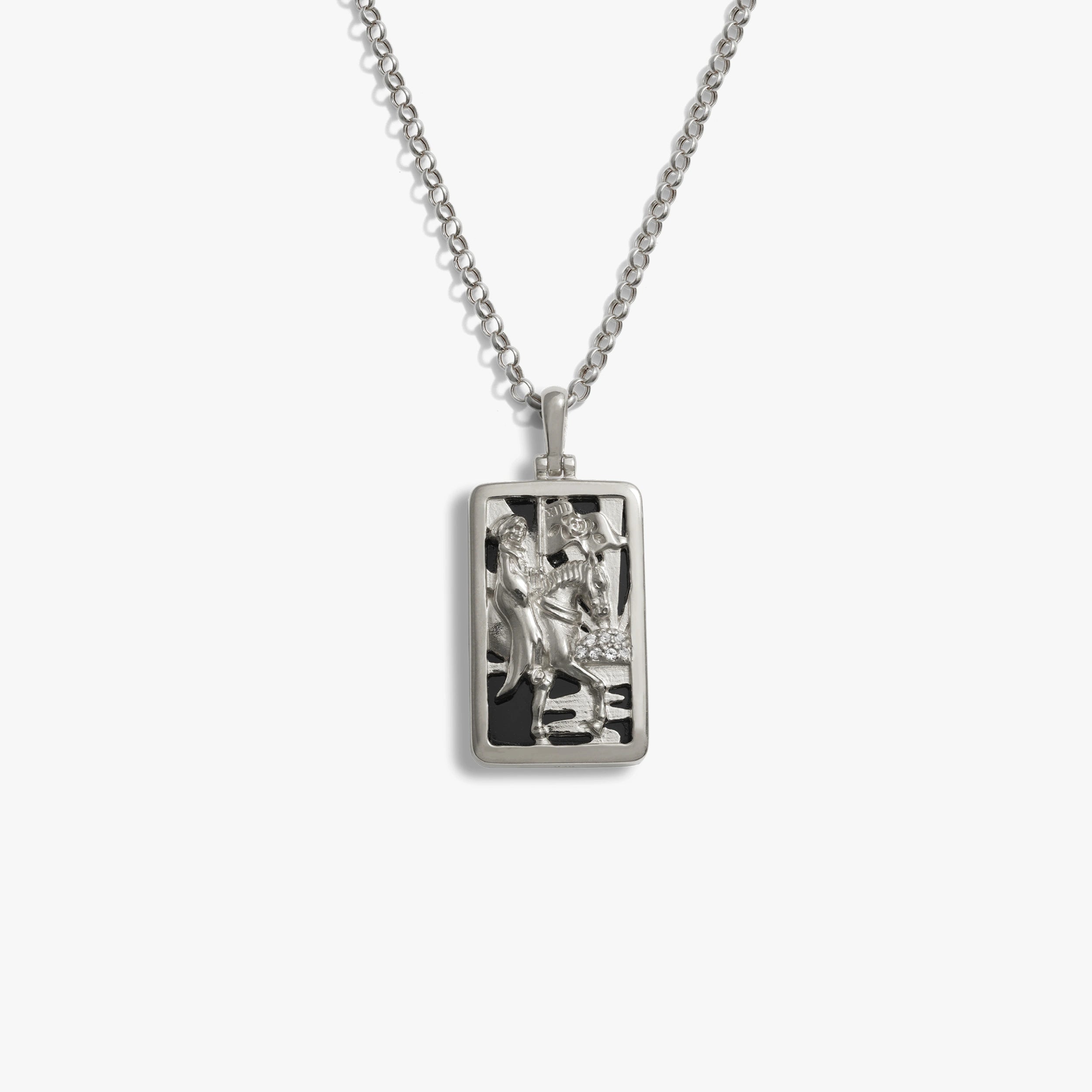 Awe Inspired Necklaces Sterling Silver / Death / 16-18" Rolo Tarot Necklace