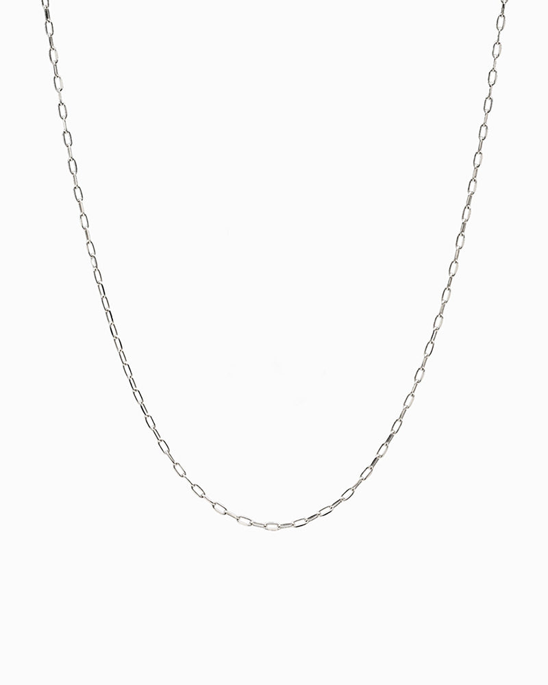 Awe Inspired Necklaces Sterling Silver Delicate Paperclip Chain