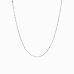Awe Inspired Necklaces Sterling Silver Delicate Paperclip Chain