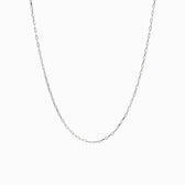 Awe Inspired Necklaces Sterling Silver Delicate Paperclip Chain