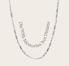 Awe Inspired Necklaces Sterling Silver / Die With Memories Not Dreams Affirmation Necklace