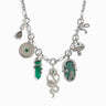 Awe Inspired Necklaces Sterling Silver Earth Statement Charm Necklace