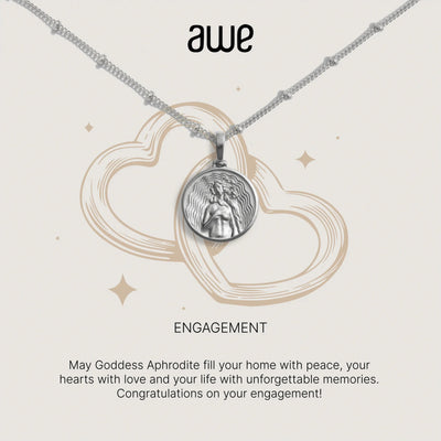 Awe Inspired Necklaces Sterling Silver Engagement Card Gift Set